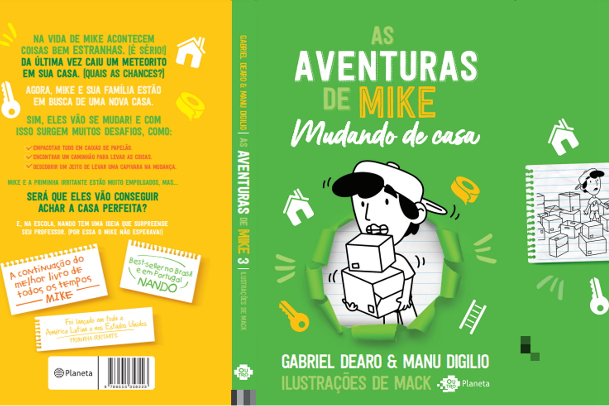 Capa livro as aventuras de mike