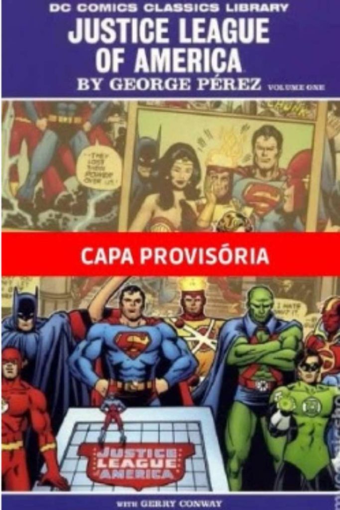 Capa da Liga da Justiça de George Pérez