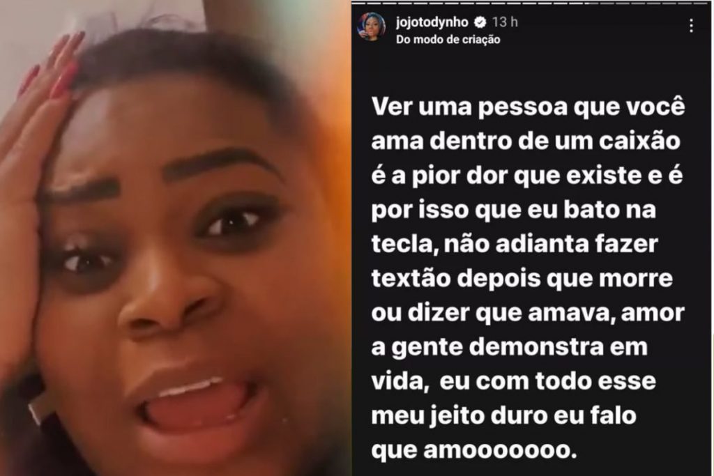 Jojo Todyho lamenta grande perda em sua vida