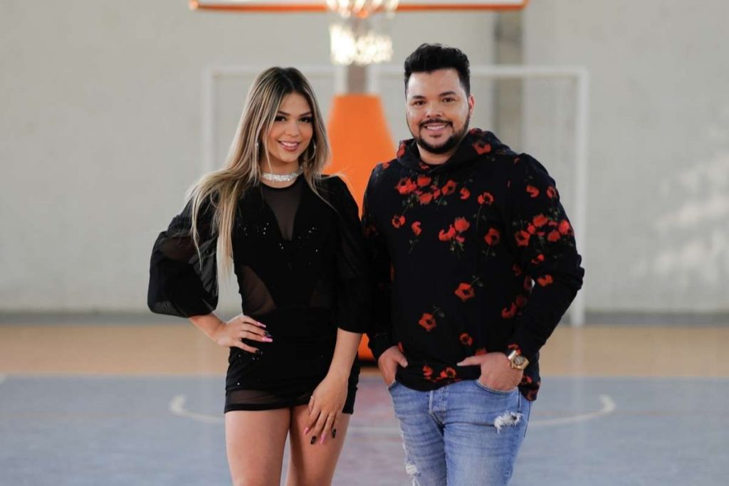 Melody e Diego Faria gravam clipe