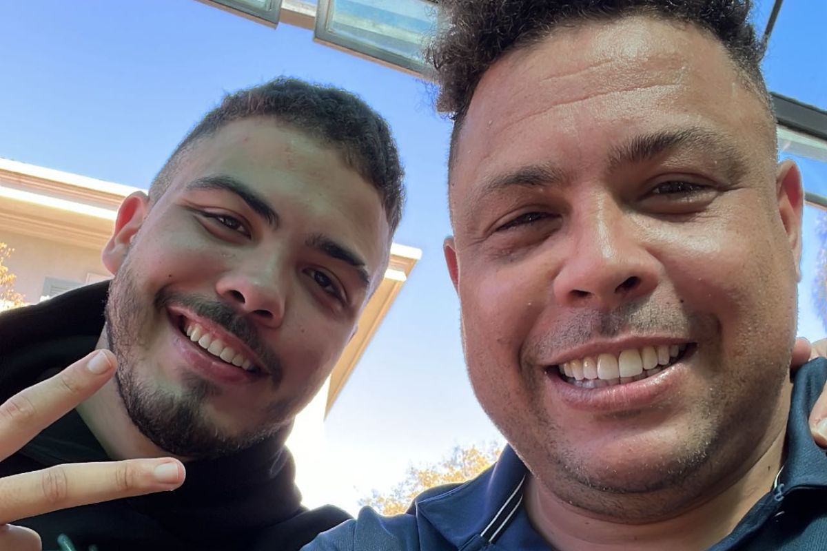 Selfie de Ronaldo Fenômeno com Ronald