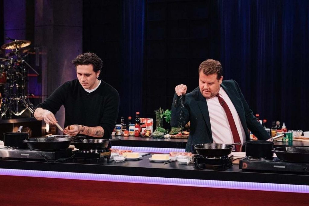 Chef Brooklyn Beckham no Late Night