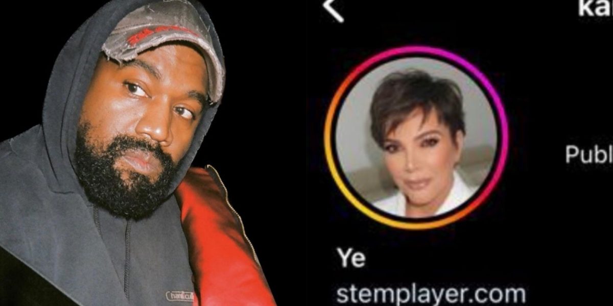 Oi? Kanye West coloca foto de sua ex-sogra, mãe da Kim Kardashian, no perfil de seu Instagram