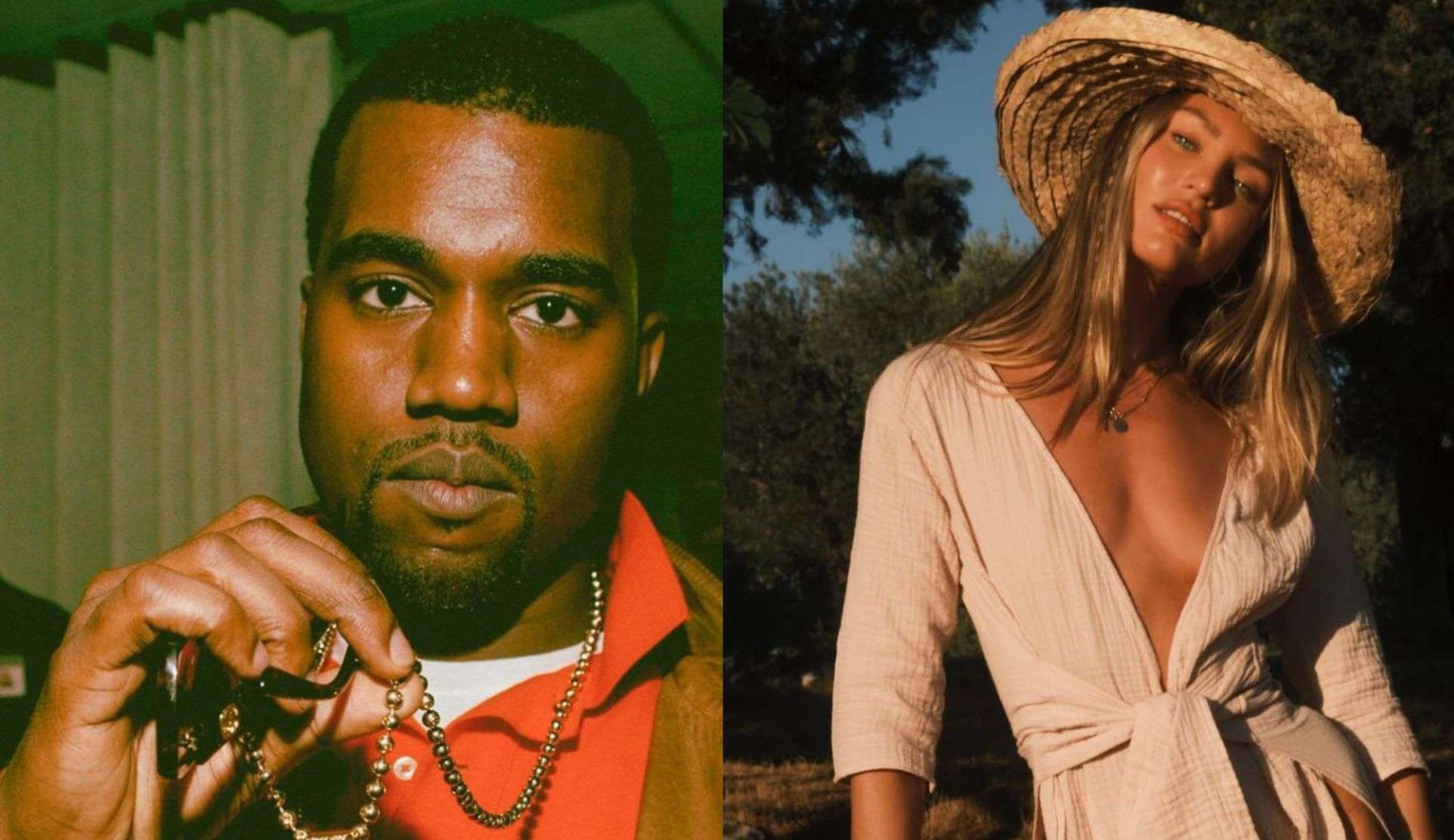 Kanye West vive novo romance com modelo Candie Swanepoel