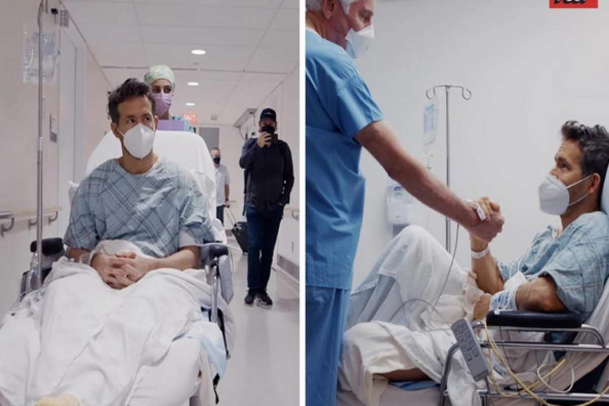 Ryan Reynolds no hospital