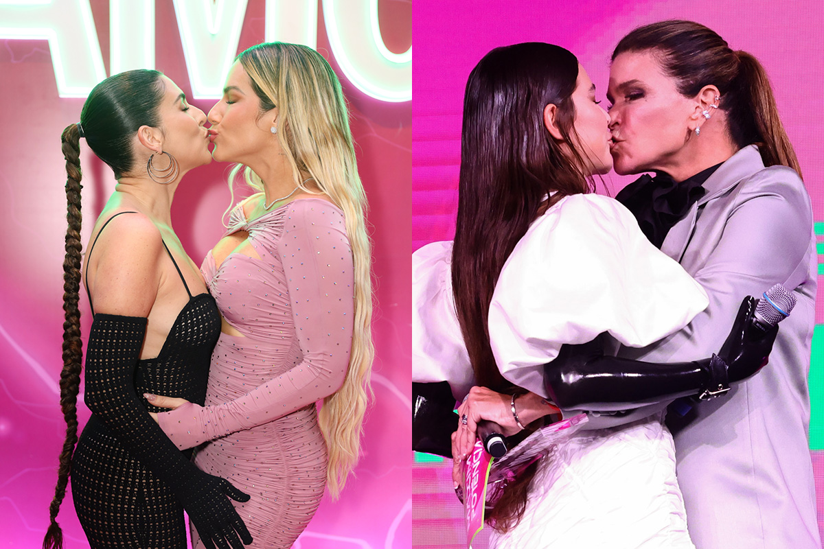 Fernanda Paes Leme, Giovanna Ewbank, Alanis Guillen e Cristiana Oliveira distribuíram selinhos em evento