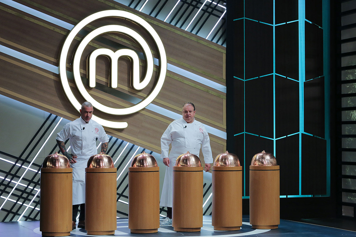 Henrique Fogaça e Erick Jacquin no Masterchef
