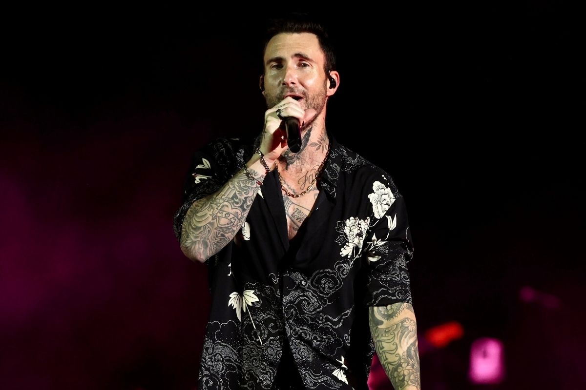 Adam Levine em show em São Paulo