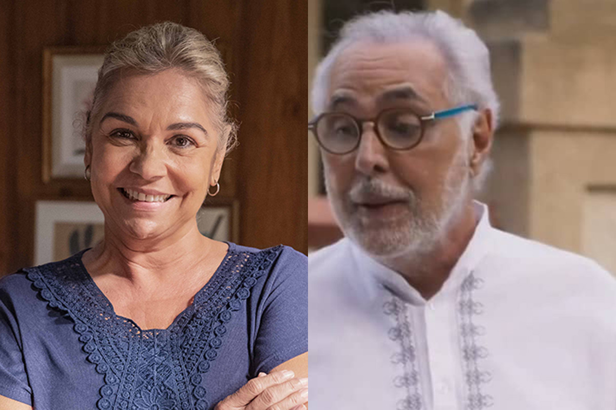Nadir (Stella Maria Rodrigues) e Milton (Anselmo Vasconcelos) em Cara e Coragem