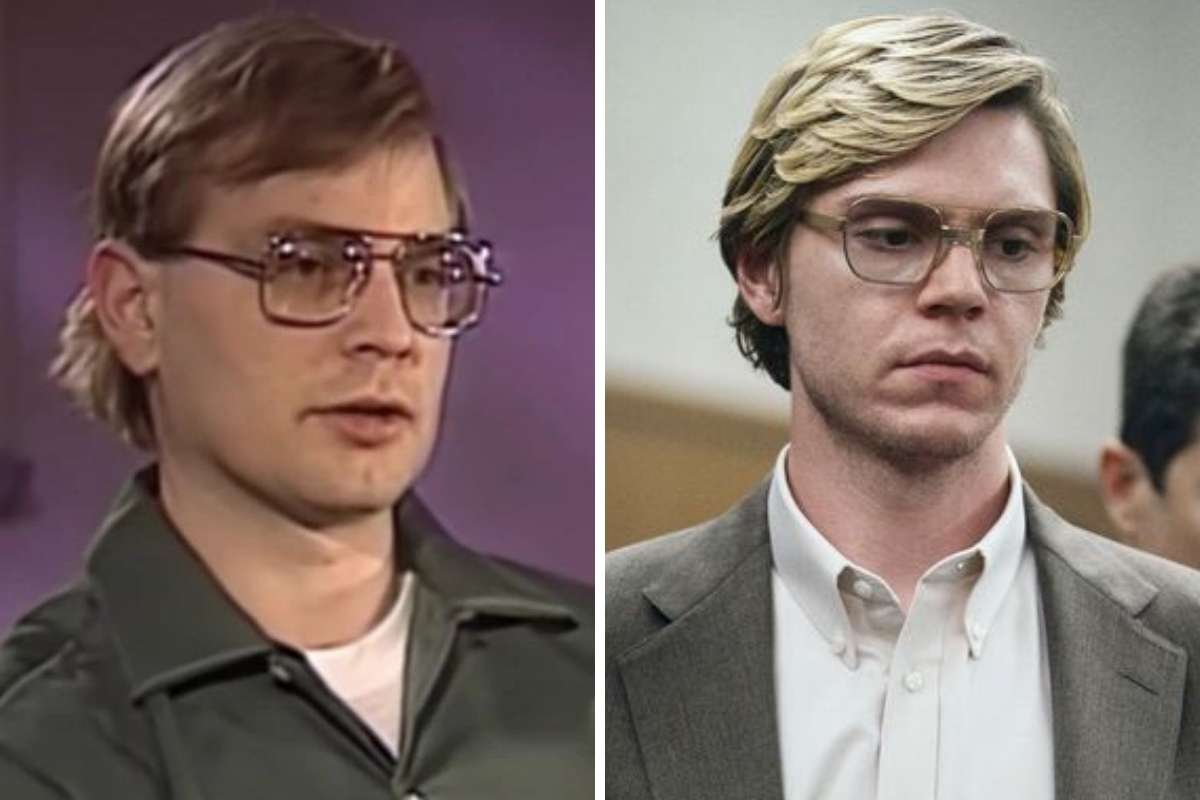 Jeffrey Dahmer em entrevista e Evan Peters em série da Netflix