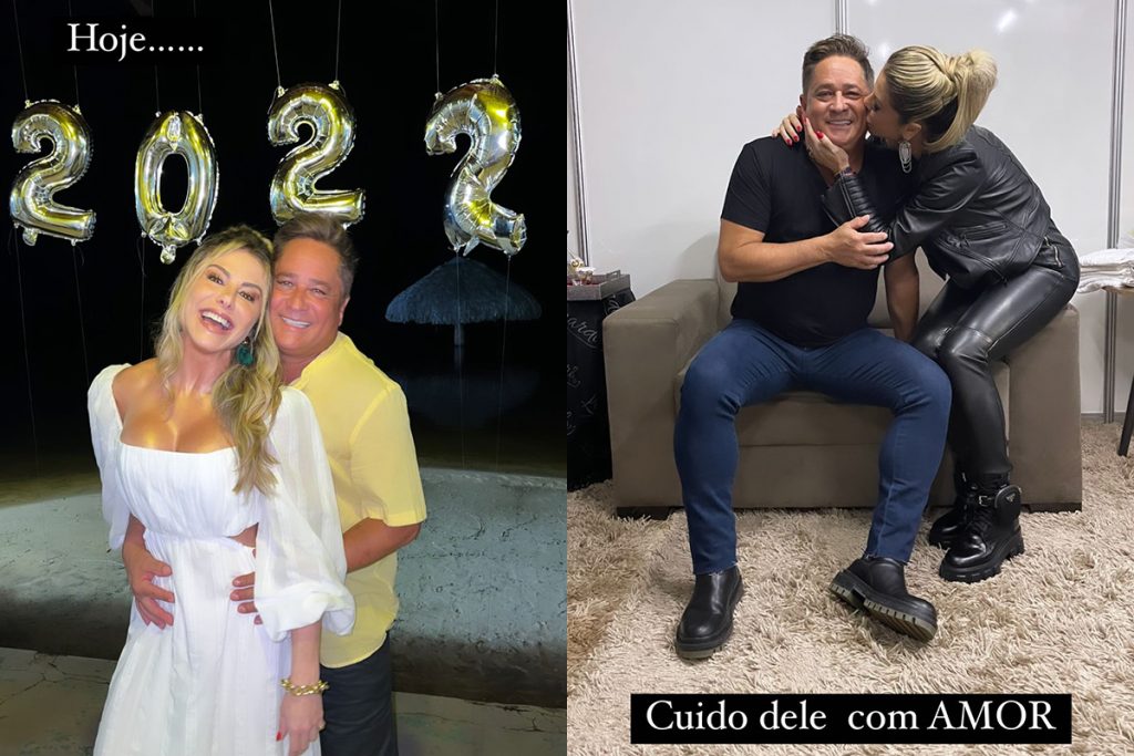 Poliana Rocha e Leonardo completaram 26 anos de casados