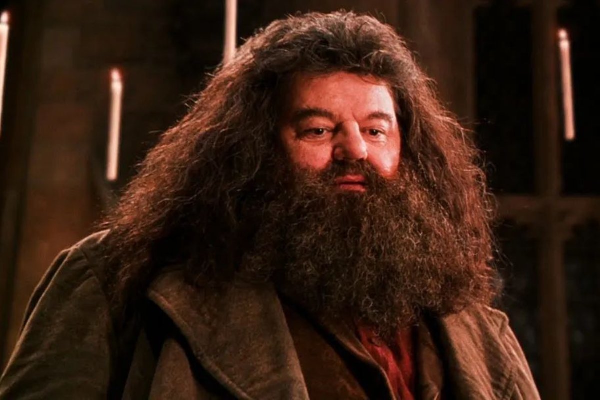 robbie coltrane como hagrid em harry potter