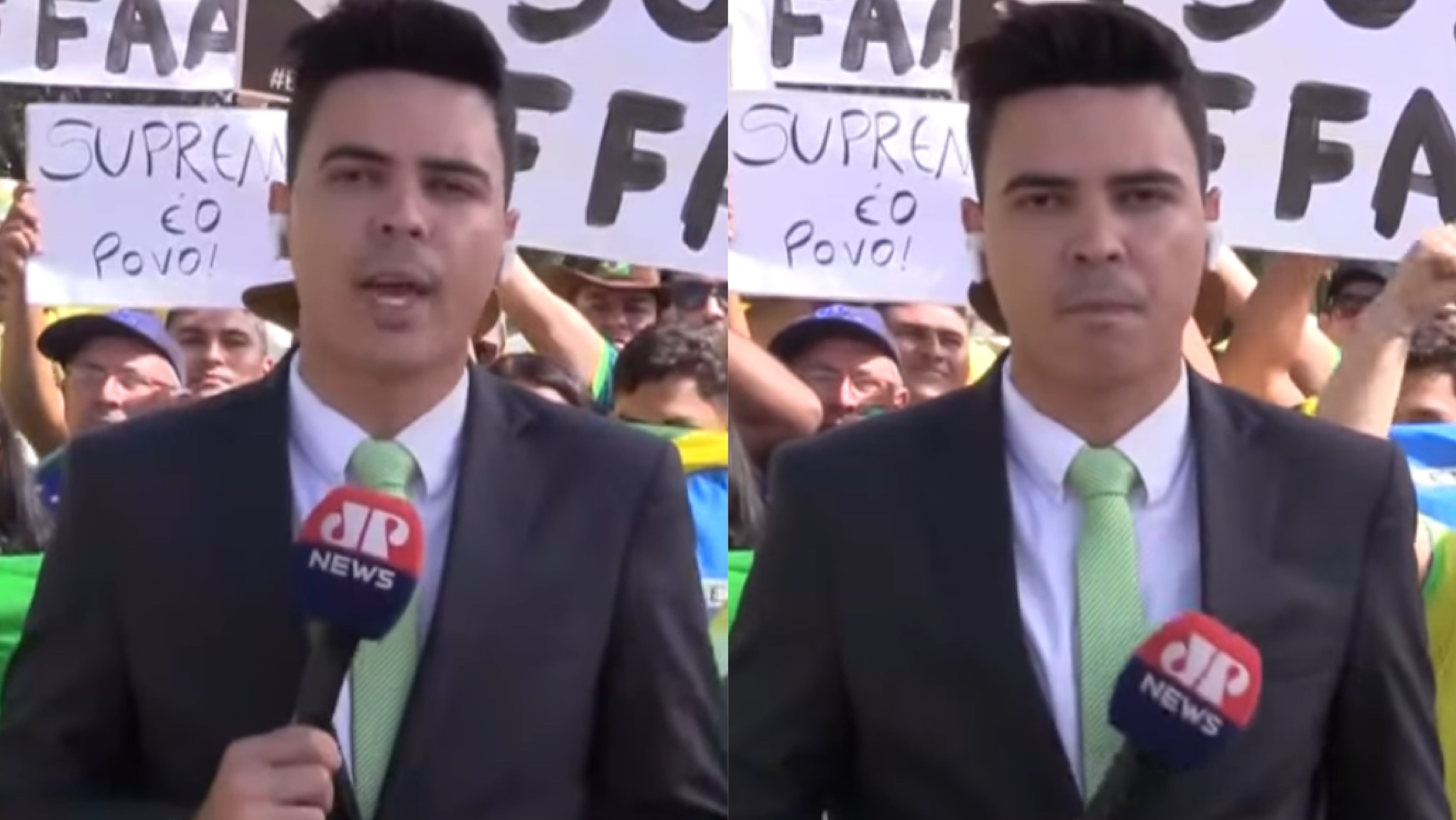 Equipe da Jovem Pan News é hostilizada por bolsonaristas