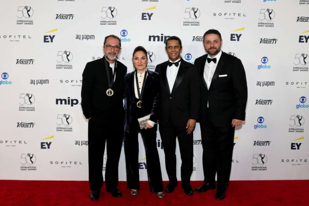 3-11-1024x683-2 José Villamarim, diretor de Gênero, Thereza Falcão, autora de Nos Tempos do Imperador, Wendell Bendelack, autor colaborador de Nos Tempos do Imperador, Lucas Zardo, produtor executivo de Dranaturgia da Globo.