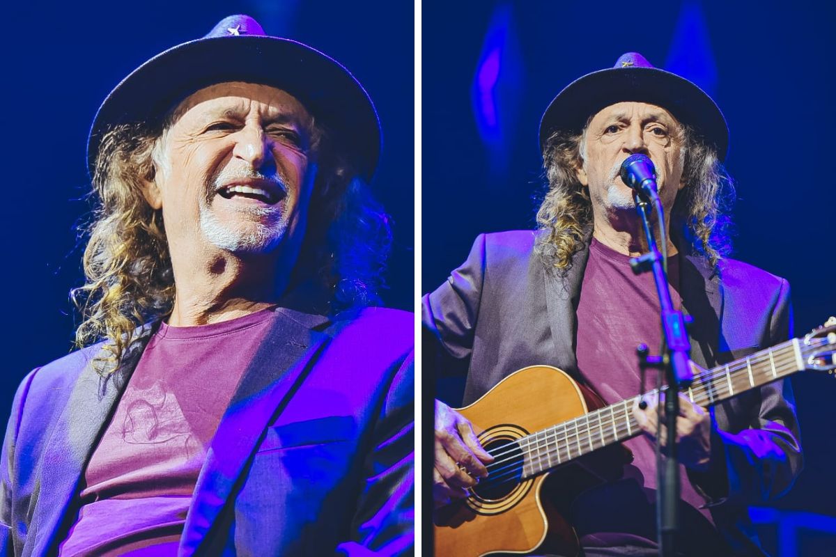 Alceu Valença em show, no Espaço Unimed