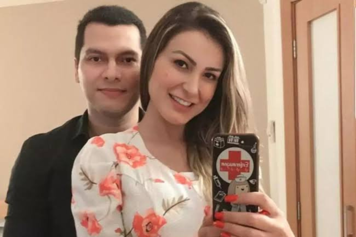 Andressa Urach com seu ex-marido