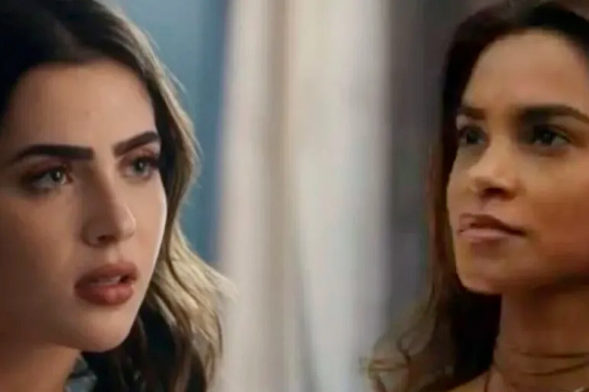 Chiara (Jade Picon) e Brisa (Lucy Alves) frente e frente em 'Travessia'