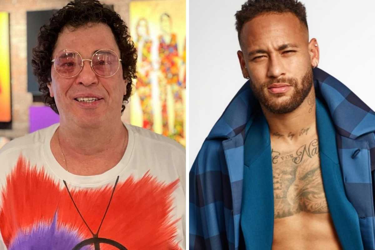 fotomontagem de retratos de casagrande e neymar