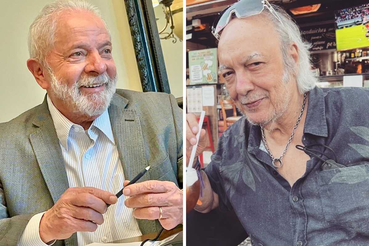 fotomontagem de retratos de lula e erasmo carlos