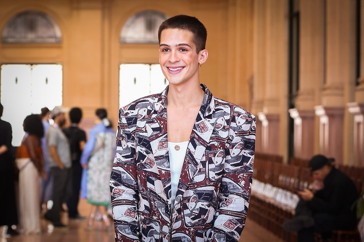 João Guilherme desfila na SPFW