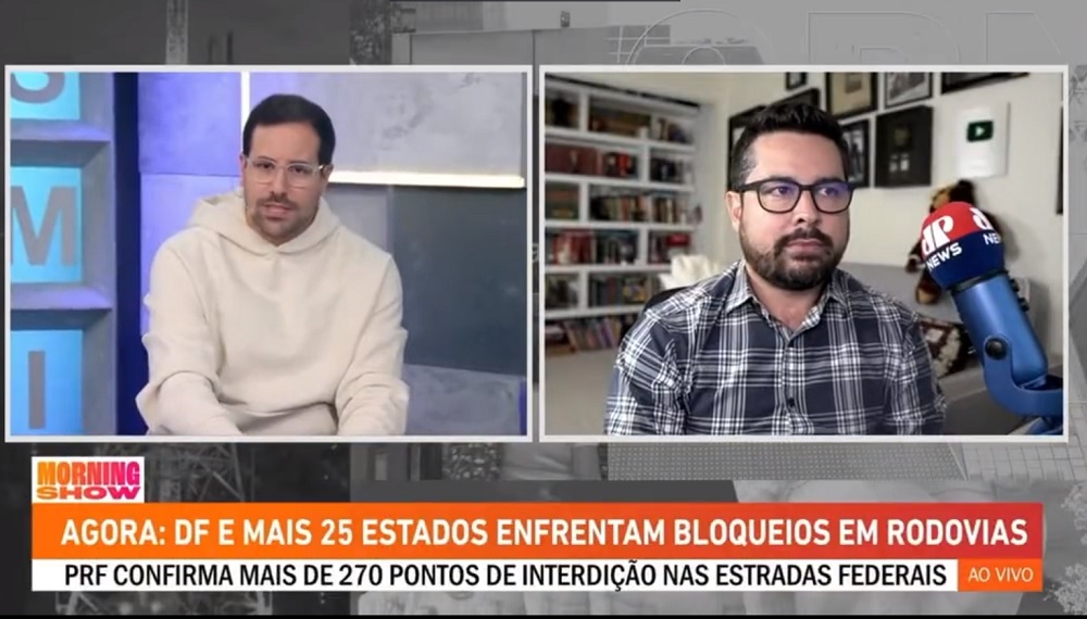 Da água para o vinho: Ao vivo, apresentador da JP News critica Bolsonaro e detona manifestações: “Vão pro inferno”