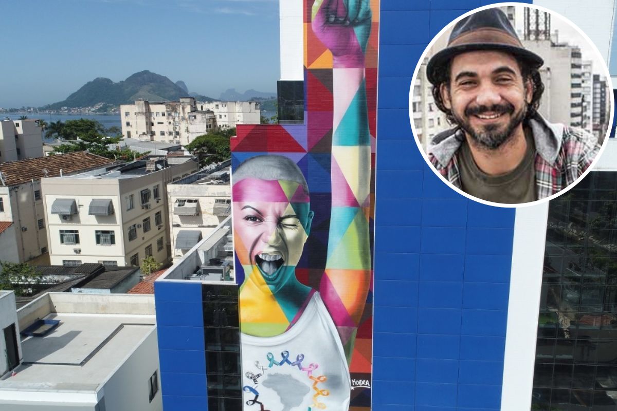 Eduardo Kobra e mais um dos seus murais belíssimos