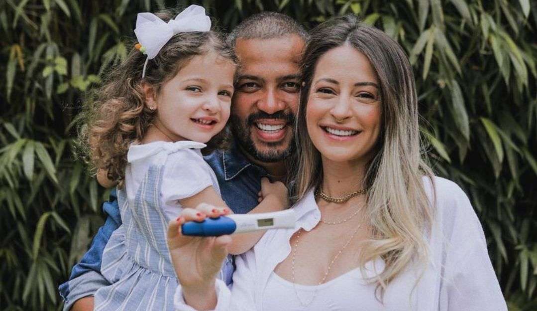 Projota e Tamy Contro anunciam gravidez do segundo filho