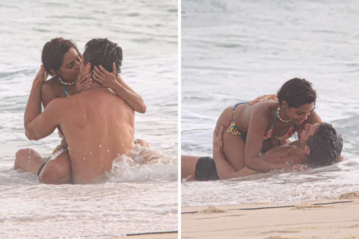 Romulo Estrela e Lucy Alves gravaram cenas de Oto e Brisa