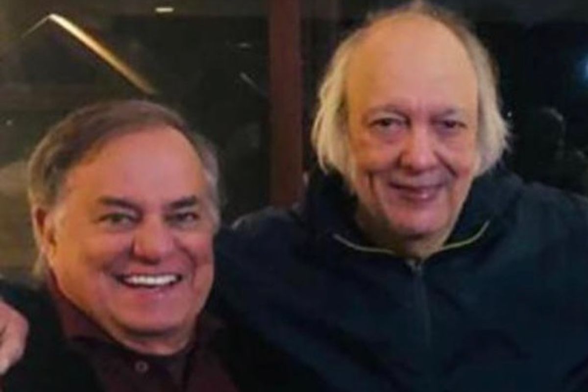 Ronnie Von ao lado de Erasmo Carlos