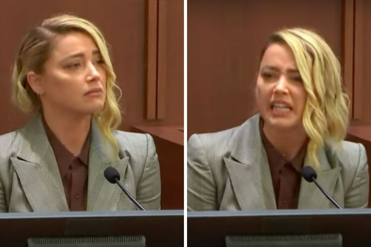 amber heard emocionada em depoimento no tribunal