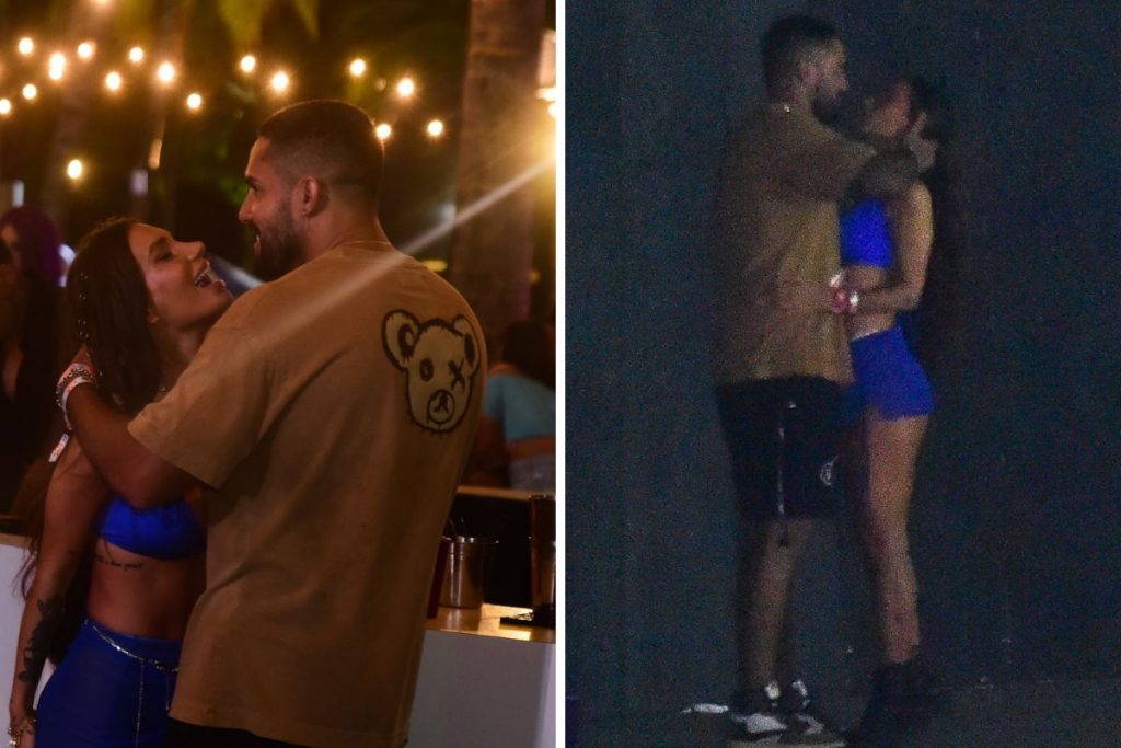 bil araújo e stefani bays se beijando