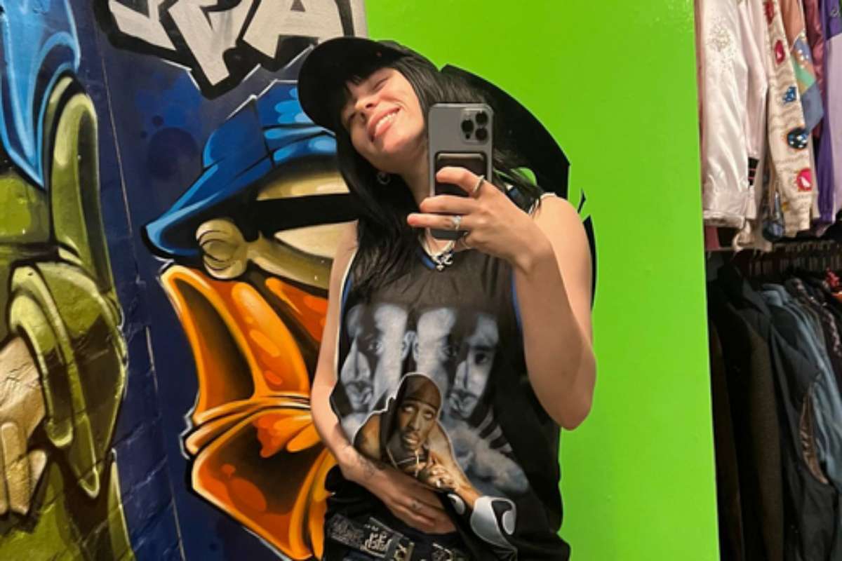 Billie Eilish, selfie no closet