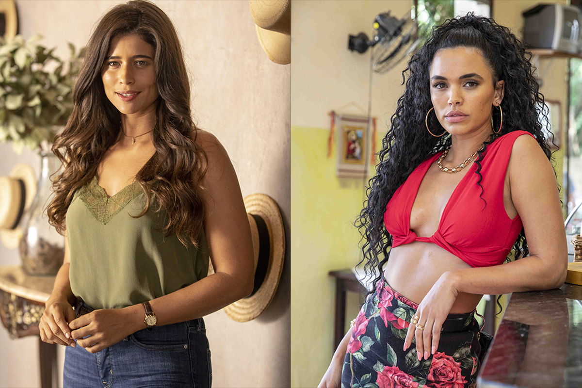 Candoca (Isadora Cruz) e Xaviera (Giovana Cordeiro) em Mar do Sertão