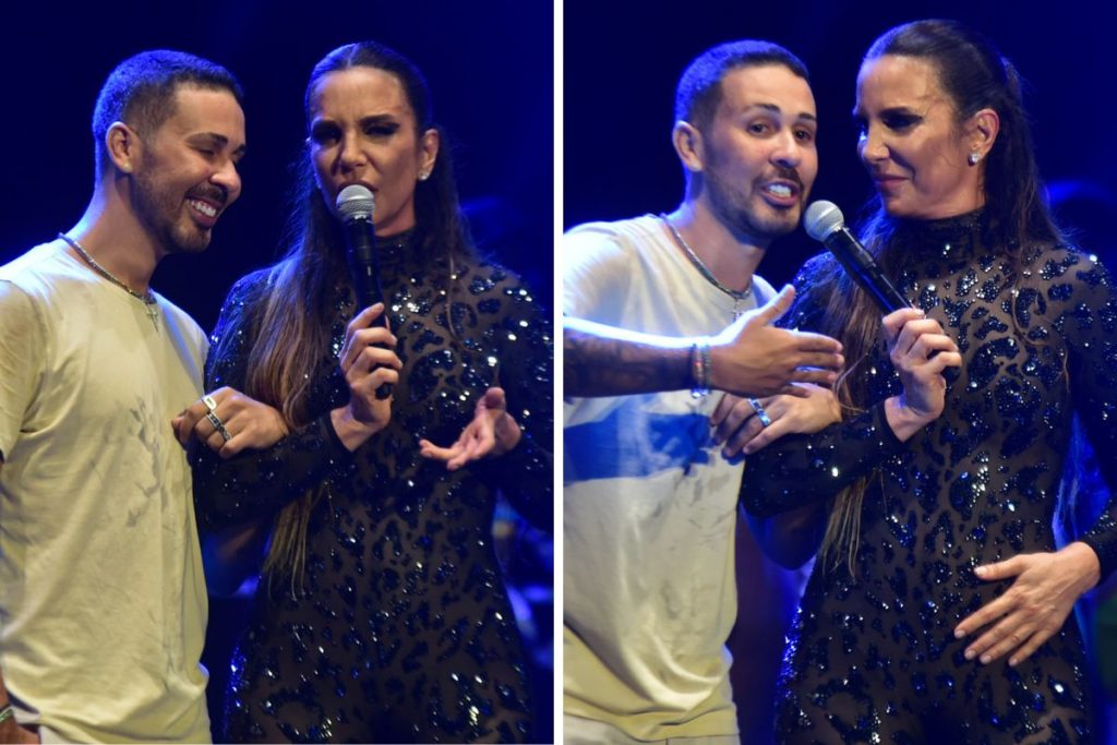 Carlinhos Maia se declarando para Lucas Guimarães em show de Ivete Sangalo na Farofa da Gkay