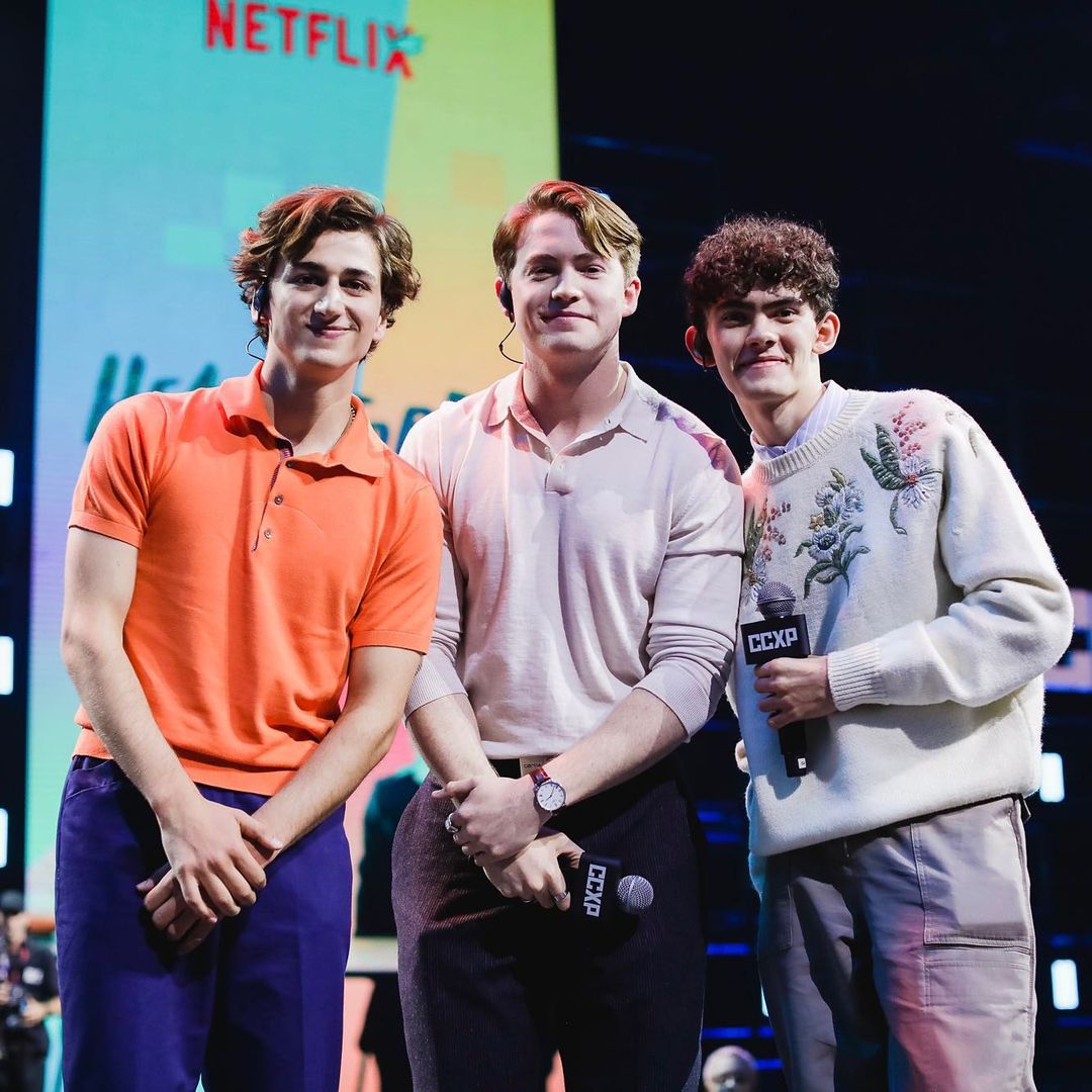 Sebastian Croft, Kit Connor e Joe Locke. Foto: Reprodução/Instagram/@netflixbrasil