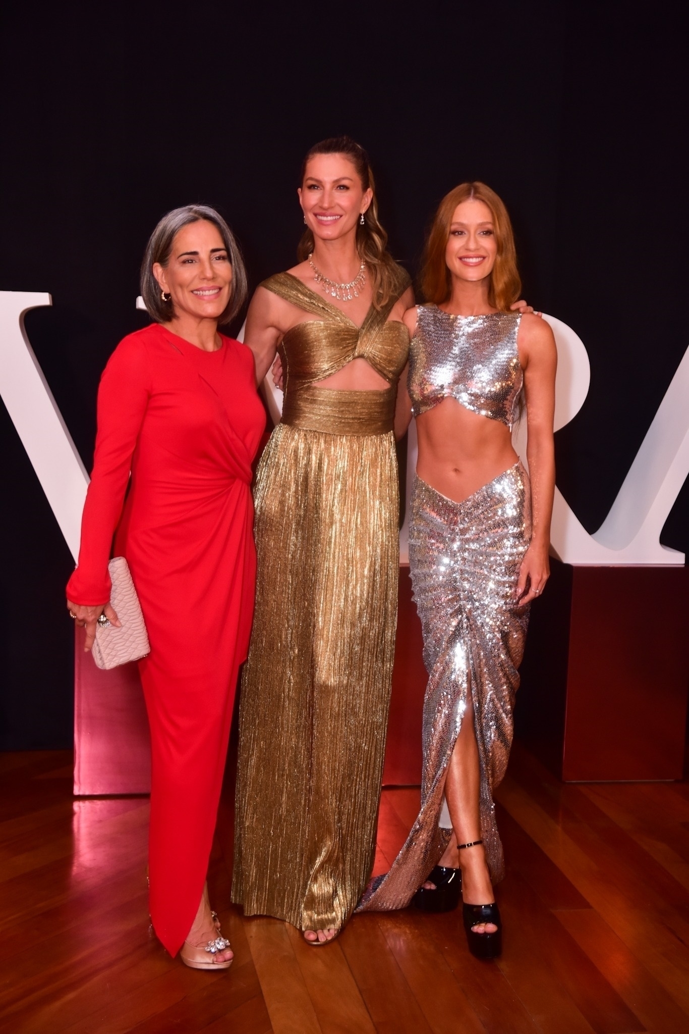 Gloria Pires, Gisele Bündchen e Marina Ruy Barbosa. (Reprodução/Leo Franco/AgNews)