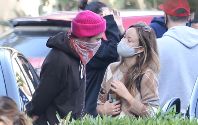 Harry Styles e Olivia Wilde são flagrados trocando olhares