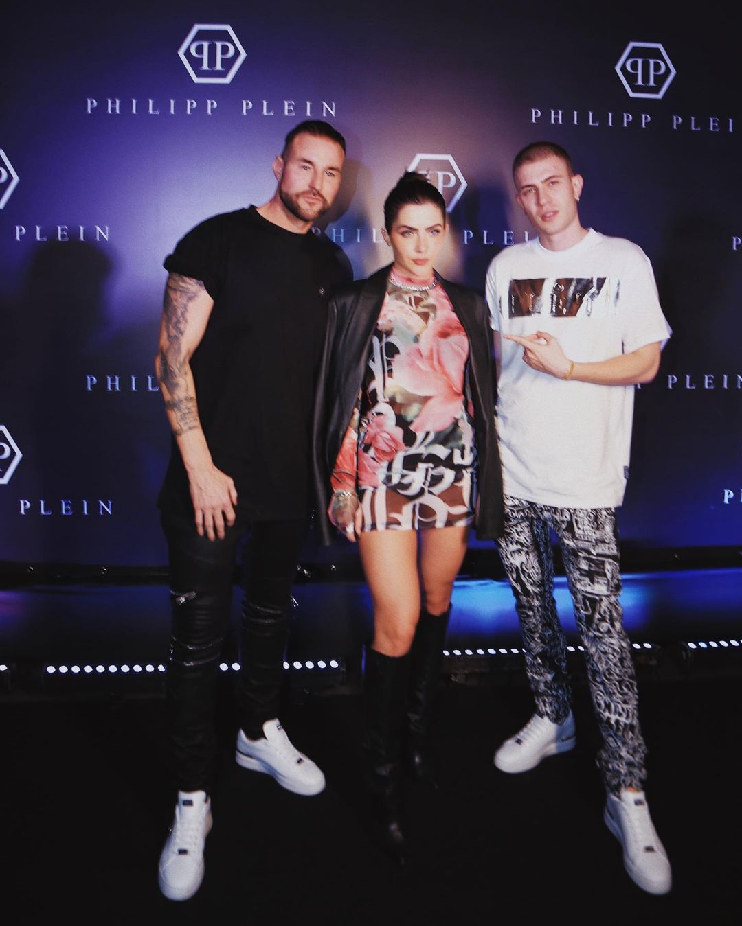 Philipp Plein, Jade Picon e Leo Picon. Foto: Reprodução/Instagram/@jadepicon