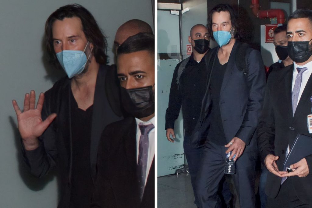 Keanu Reeves chega ao Brasil