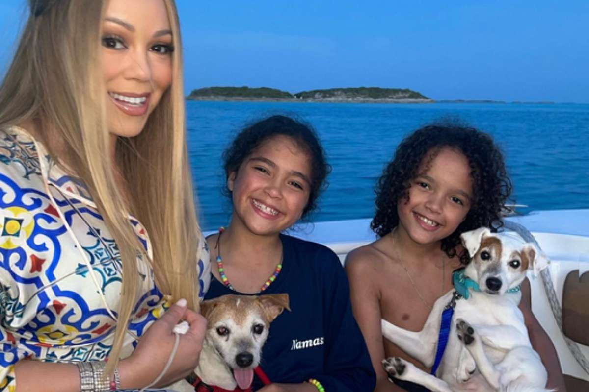 Mariah Carey com Roe e Roc