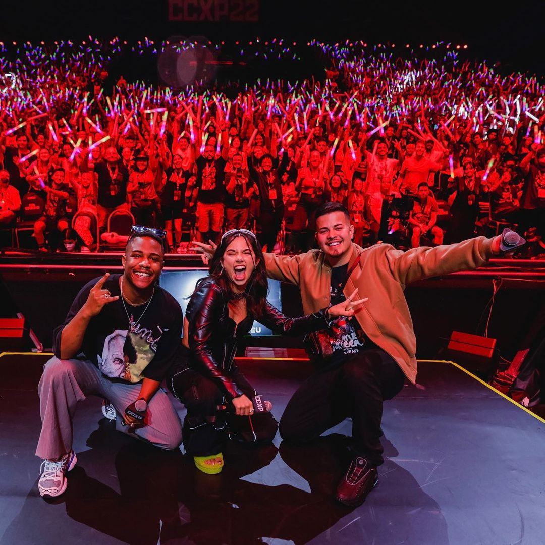 Christian Malheiros, Bruna Mascarenhas e Jottapê. Foto: Reprodução/Instagram/@netflixbrasil