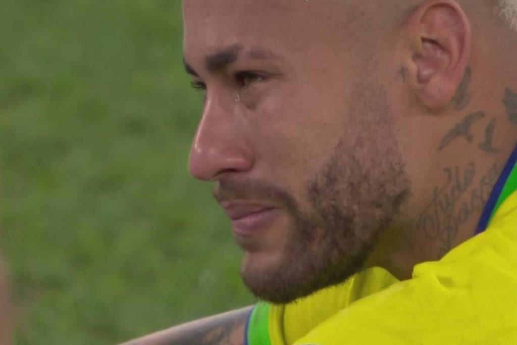 Neymar chorando