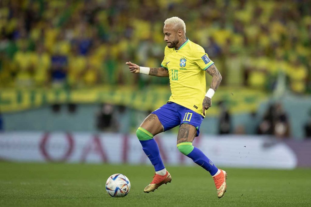 Neymar durante jogo do Brasil