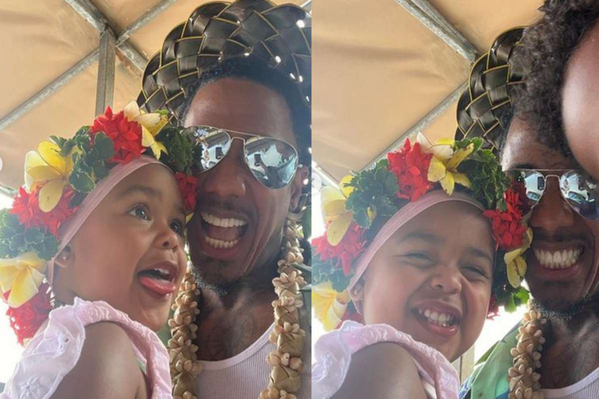 Nick Cannon com dois dos filhos
