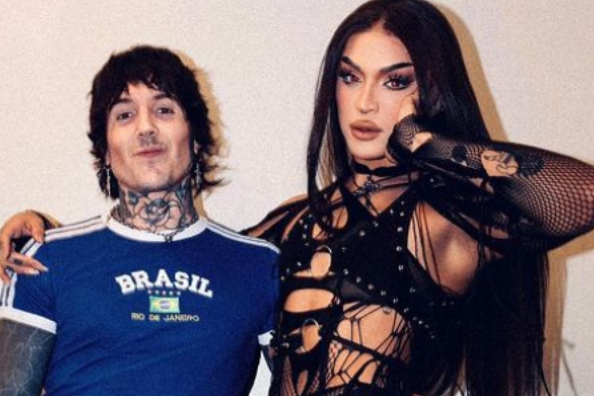 Oli Sykes e Pabllo Vittar juntos, em apresentação