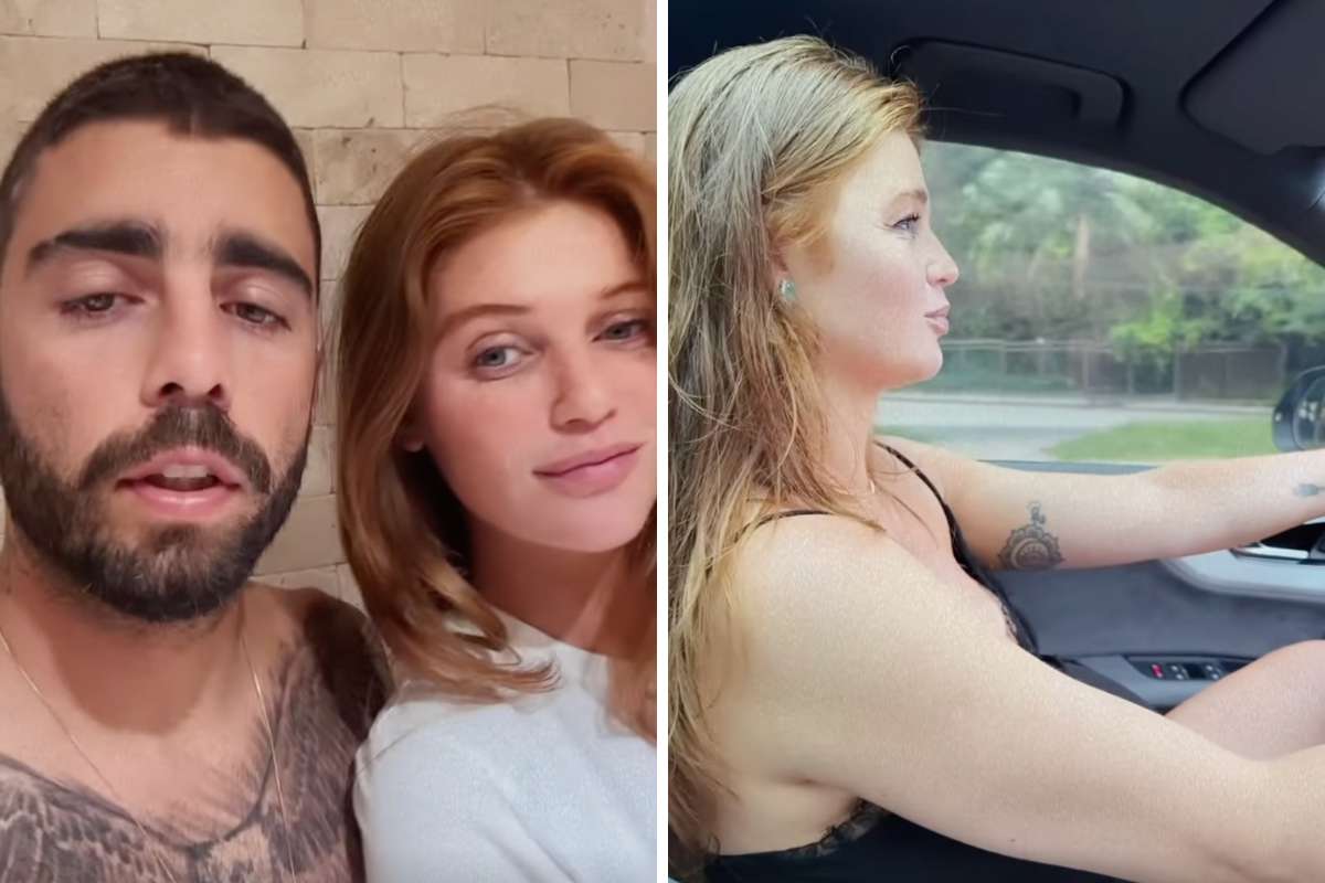 Cintia Dicker vai dirigindo para a maternidade