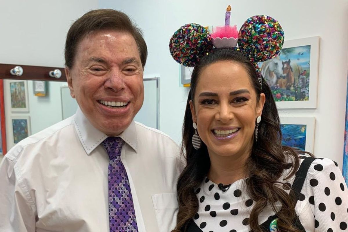 Silvio Santos e Silvia Abravanel