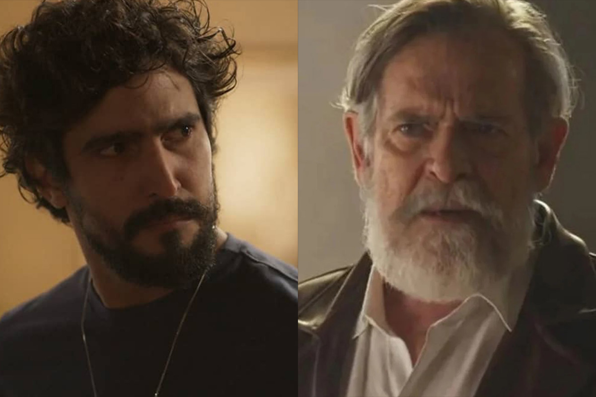 Tertulinho (Renato Góes) e Coronel Tertúlio (José de Abreu) em Mar do Sertão
