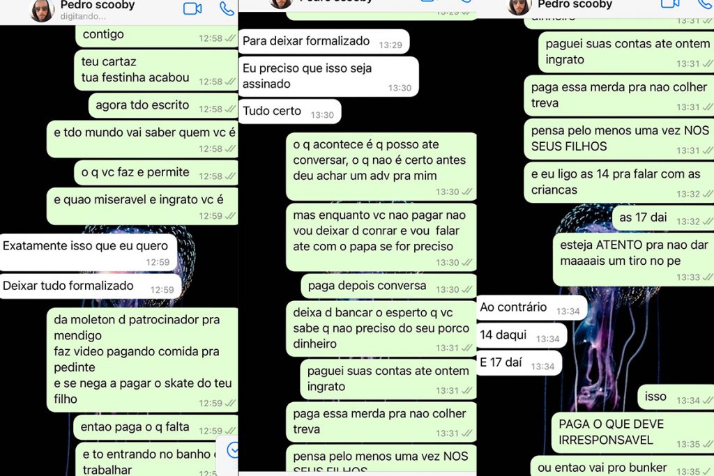 Luana Piovani expõe conversas com Pedro Scooby nas redes sociais