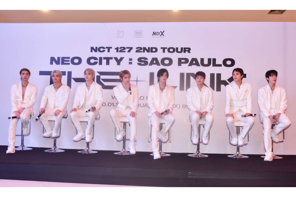 NCT 127 faz coletiva em São Paulo